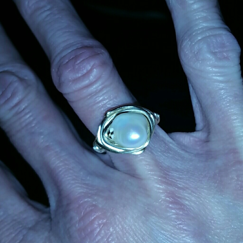 Pearl Ring sz 7